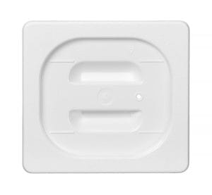 Lokk til GN-Kantine hvit polykarbonat, HENDI, GN 1/6, Hvit, 176x162mm GN Kantiner 2