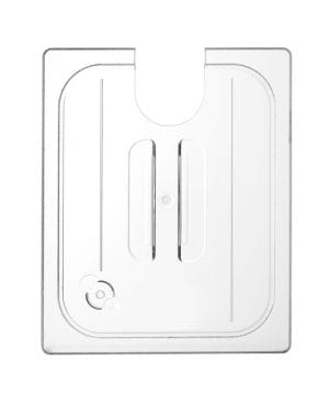 Lokk til GN-Kantine med sous vide-pinnefordypning, HENDI, GN 1/2, Transparent, 265x325mm GN Kantiner