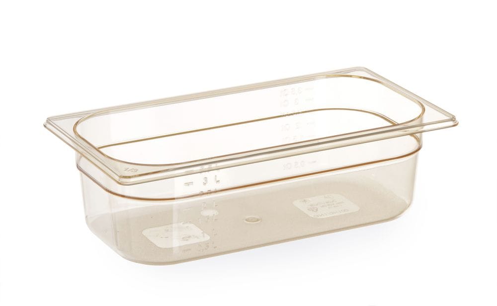 GN 1/3 Kantine, motstandsdyktig mot høye temperaturer, HENDI, GN 1/3, 2,5L, Transparent, 325x176x(H)65mm GN Kantiner 2