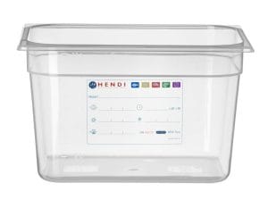Kantine GN 1/2 HACCP, HENDI, GN 1/2, 12,5L, Gjennomsiktig, 325x265x(H)200mm GN Kantiner