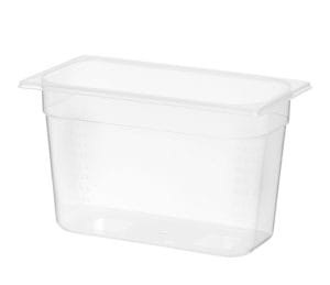 Kantine GN 1/3 polypropylen, HENDI, Profi Line, GN 1/3, 7,8L, Gjennomsiktig, 325x176x(H)200mm GN Kantiner