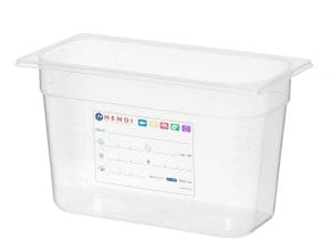 Kantine GN 1/3 HACCP, HENDI, GN 1/3, 7,8L, Gjennomsiktig, 325x176x(H)200mm GN Kantiner