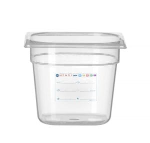 Kantine GN 1/6 HACCP, HENDI, GN 1/6, 2,4L, Gjennomsiktig, 176x162x(H)150mm GN Kantiner