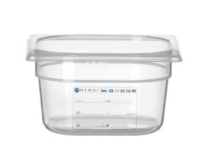 Kantine GN 1/6 HACCP, HENDI, GN 1/6, 1,6L, Gjennomsiktig, 176x162x(H)100mm GN Kantiner