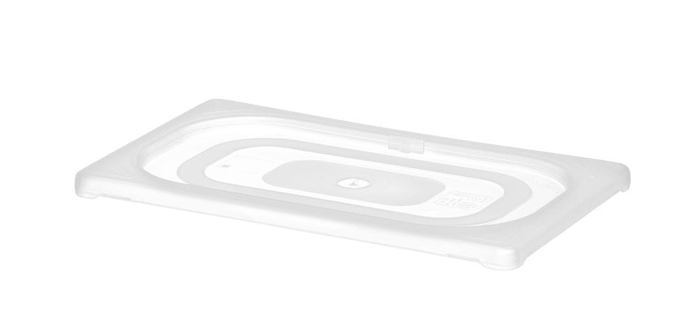 Lokk til GN-Kantine polypropylen, HENDI, GN 1/4, Transparent, 265x162mm GN Kantiner 2
