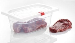 Lokkklemmer for HACCP oppbevaringsKantine, HENDI, Rød, 12 stk GN Kantiner 2