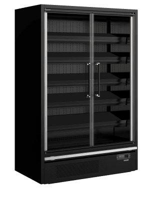 Dagligvare Multideck kjøler Galaxy+ GP14FGD Sort, Vol: 1443 / 629  liter, 230v Dagligvare