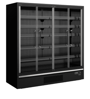 Dagligvare Multideck kjøler Galaxy+ GP20FGD Sort, Vol: 2165 / 943  liter, 230v Dagligvare