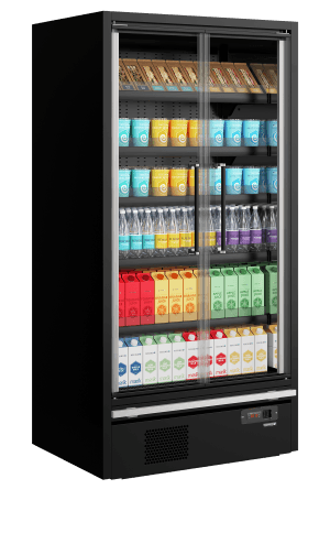 Dagligvare Multideck kjøler Galaxy+ GP10FGD Sort, Vol: 1083 / 472  liter, 230v Dagligvare 2