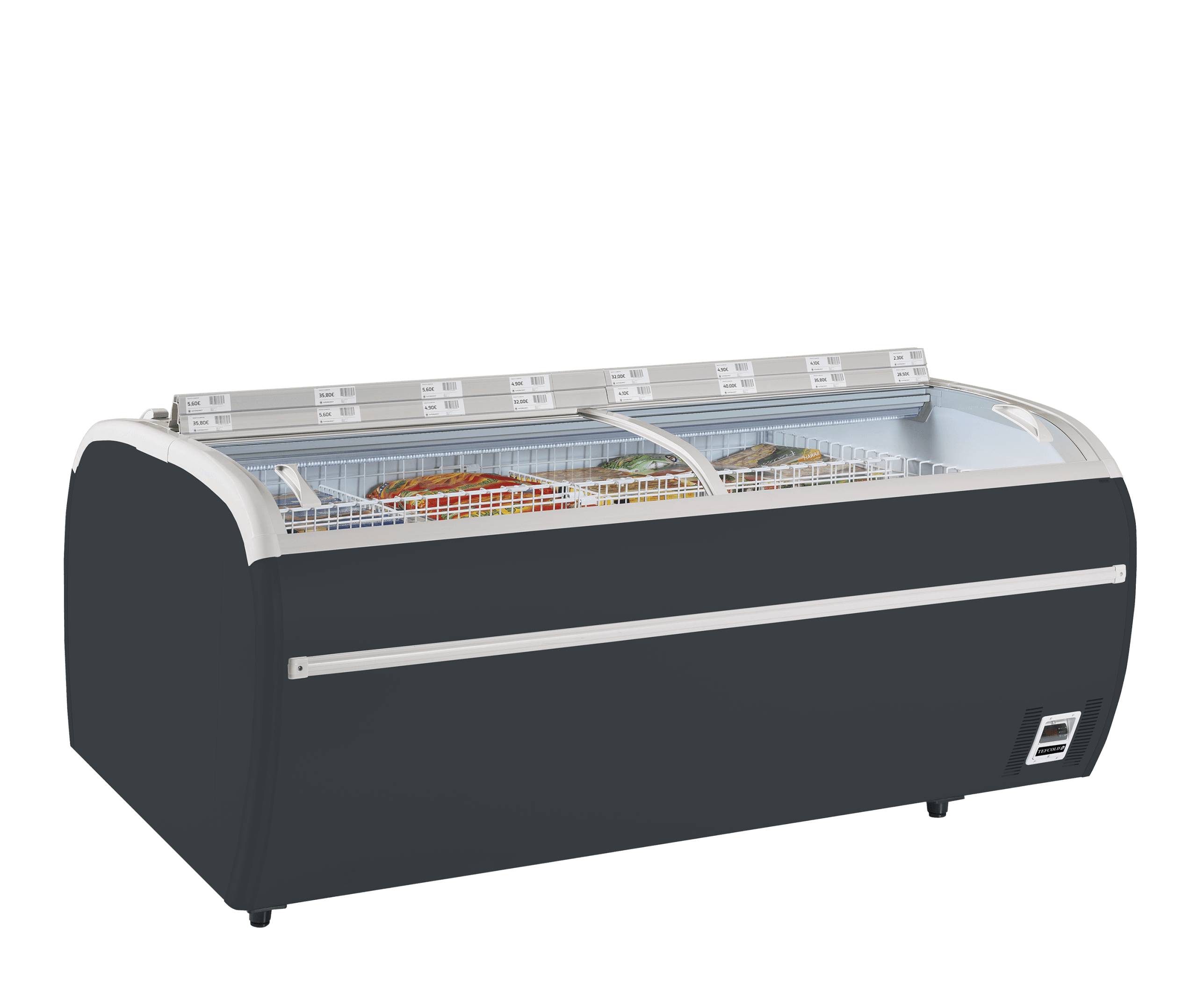 Antrasitt Dagligvare kjøler/Fryser TWIN 220A-CF, Vol: 1697 / 1255  liter, 230v Dagligvare 2