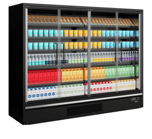 Dagligvare Multideck kjøler Galaxy+ GP26FGD Sort, Vol: 2887 / 1258  liter, 230v Dagligvare 2