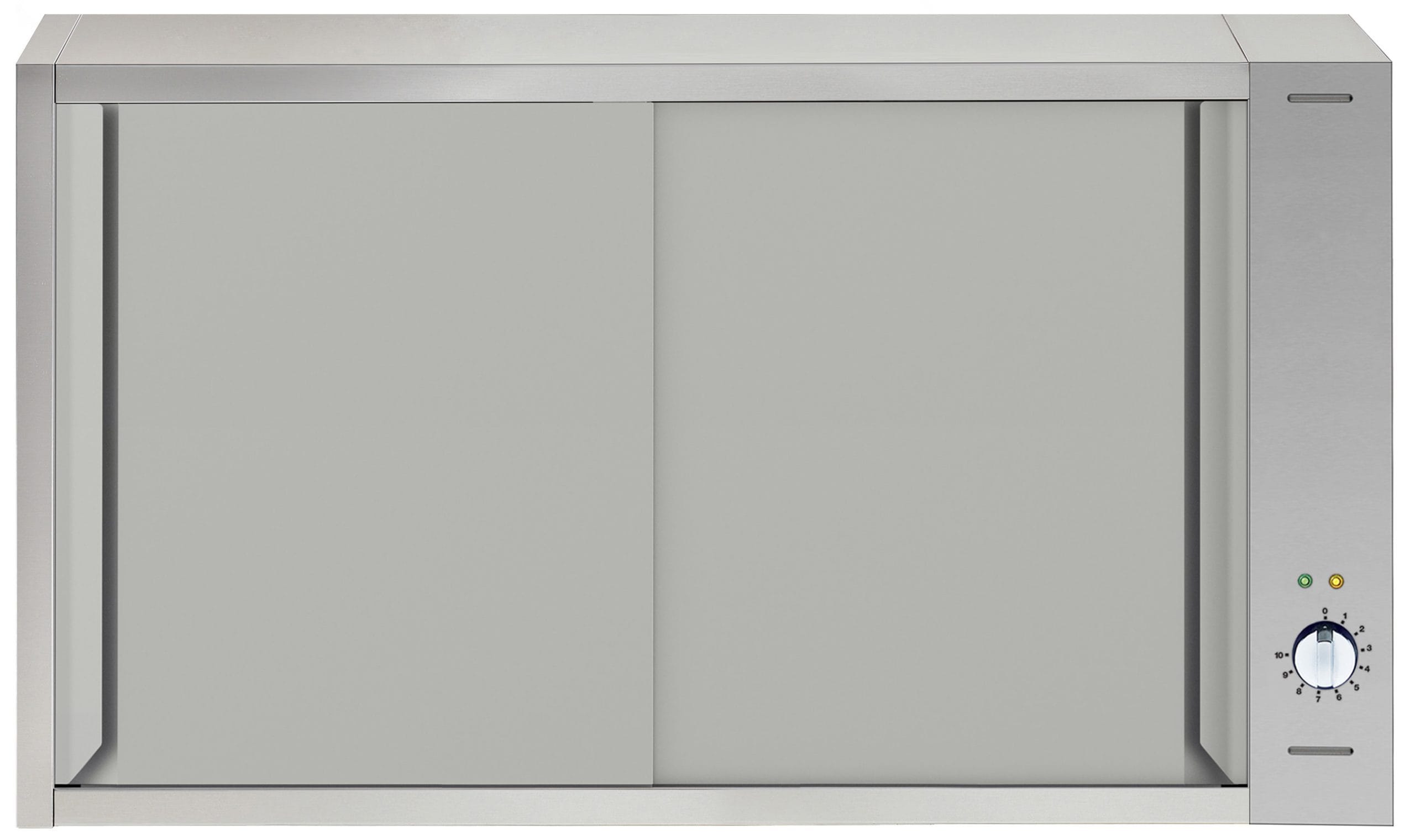 Rustfri innredning Veggskap med varme, Skyvedører, 1200 mm Storkjøkken 2