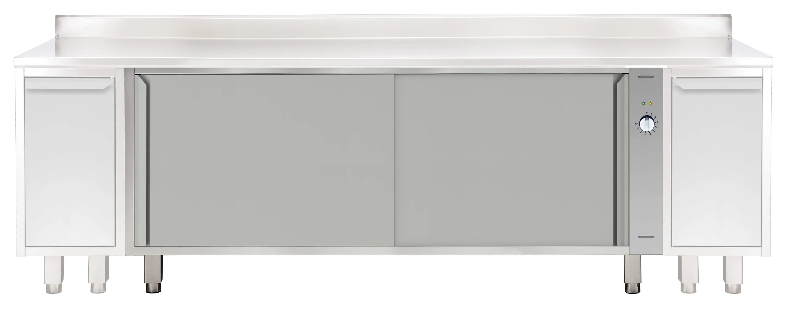 Rustfritt stål Varmeskap, 2 skyvedører, 2000 mm Storkjøkken 2