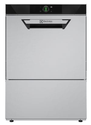NeoBlue Touch Underbenk oppvaskmaskin 400V (L), trykksatt gjennomstrømning, pumper for vaskemiddel og tørkemiddel, avløpspumpe, tankfilter, 65 r/t, 3-fase. Oppvaskmaskiner