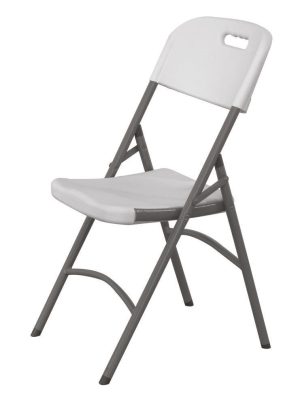 Serveringsstol, HENDI, maks. belastning 180 kg., Hvit, 540x440x(H)840mm Møbler & Barriere