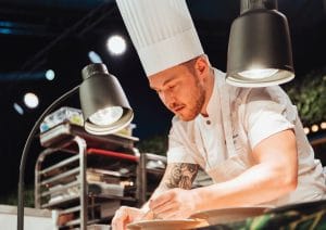 Stayhot Frittstående Varmelampe Focus LPF, Bordklemme, Kobber Storkjøkken 2