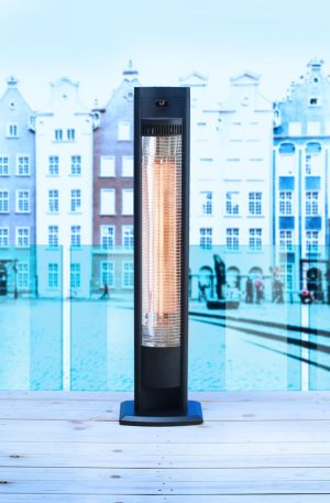 Tornado infrarød varmelampe, HENDI, svart, 230V/2000W, 210x270x(H)1060mm Møbler & Barriere 2