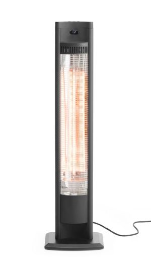 Tornado infrarød varmelampe, HENDI, svart, 230V/2000W, 210x270x(H)1060mm Møbler & Barriere