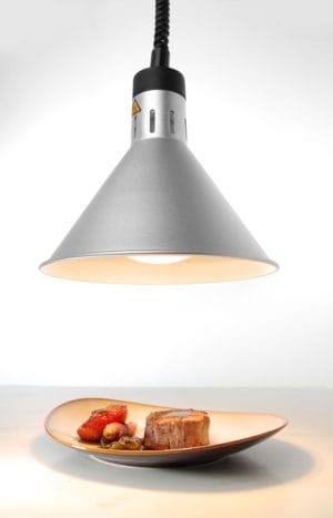 Varmelampe justerbar, HENDI, sølv, 230V/250W, ø275x(H)250mm Storkjøkken 2