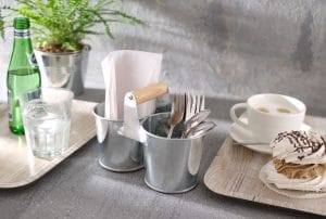 Dobbel serveringsbøtte med håndtak, HENDI, 190x95x(H)90mm Presentasjon & Servering 2