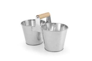 Dobbel serveringsbøtte med håndtak, HENDI, 250x125x(H)105mm Presentasjon & Servering