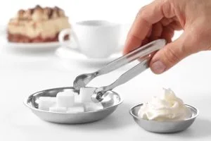 Sukker/pisket kremfat, HENDI, 6 stk., ø65x(H)20mm Kaffe & Te 2