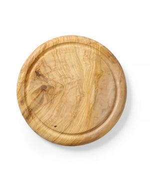 Serveringsbrett av oliventre, HENDI, ø260x(H)25mm Buffé Presentasjon 2