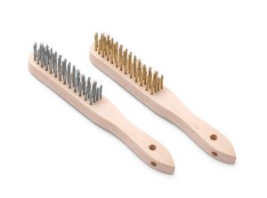 Stålbørstesett for messing og rustfritt stål – 2 stk, HENDI, 2 stk., (L)290mm Hygiene & Lagring