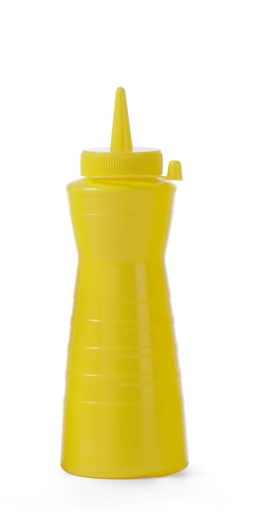 Klemmeflaske for dressing/saus, HENDI, 0,6L, gul, ø75x(H)240mm Presentasjon & Servering 2