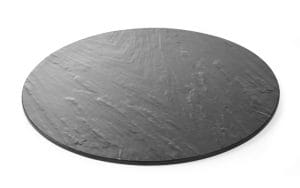 Serveringsbrett, rundt – skiferdesign, HENDI, ø430x(H)7mm Presentasjon & Servering
