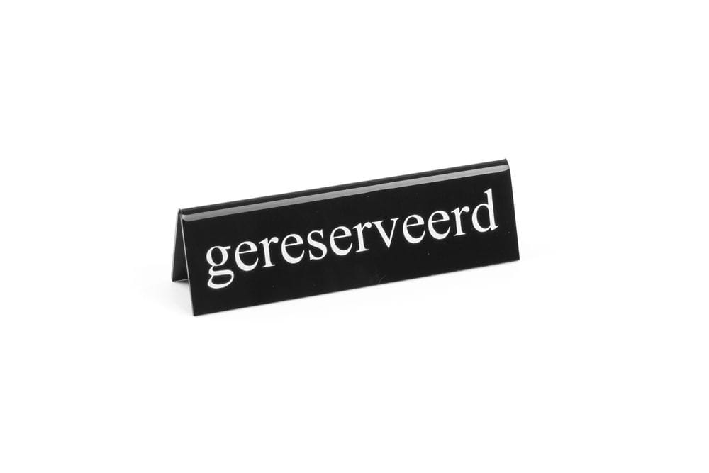 Bordskilt reservert, HENDI, reservert, 130x30x(H)38mm Presentasjon & Servering 2