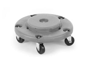 Tralle for rund avfallsbeholder, AmerBox, passer 691038, lys grå, ⌀455x(H)165mm Avfallshåndtering