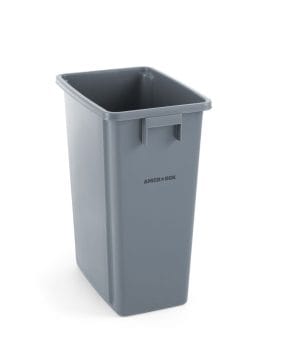 Slank avfallsbeholder, AmerBox, 60L, lys grå, 455x315x(H)580mm Avfallshåndtering 2