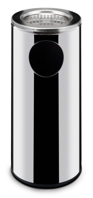 Stående avfallsbeholder med askebeger, HENDI, 33L, ø240x(H)660mm Avfallshåndtering