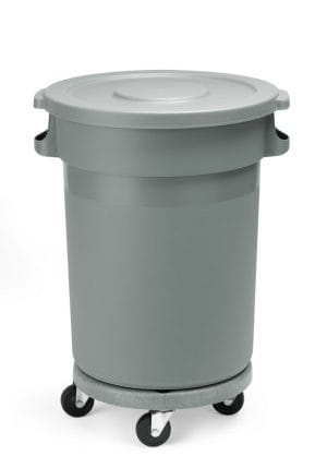 Tralle for rund avfallsbeholder, AmerBox, passer 691403, ø400x(H)165mm Avfallshåndtering 2