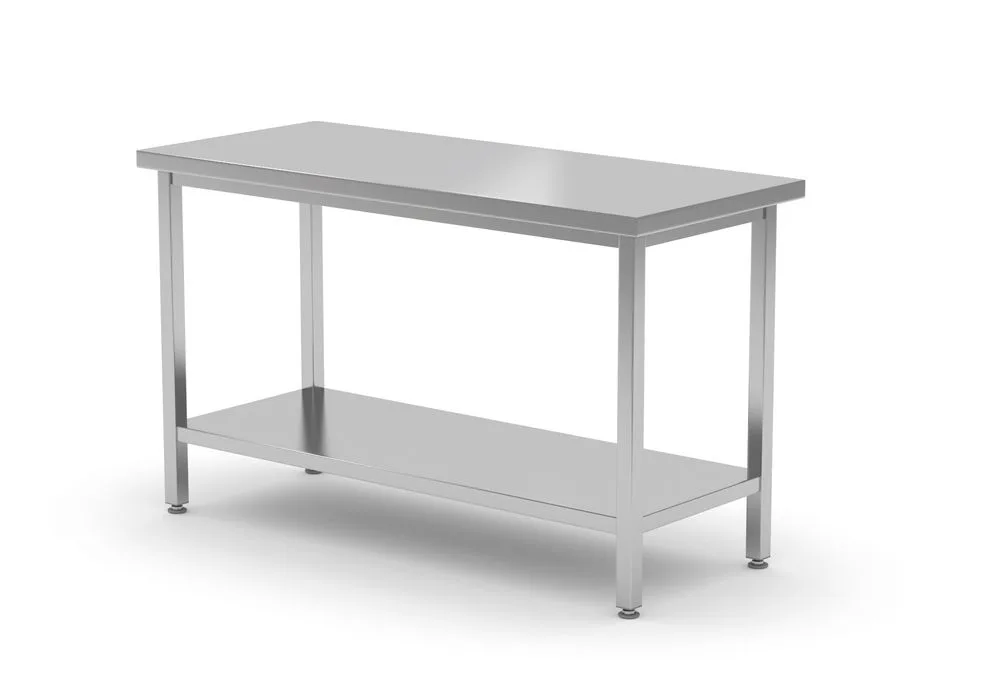 Rustfri Sentral arbeidsbenk med hylle, HENDI,1200x700x(H)850mms Hygiene & Lagring 2