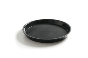 Serveringsbrett, rundt, sklisikre, høy kant, sort, HENDI, ø320x(H)37mm Presentasjon & Servering 2