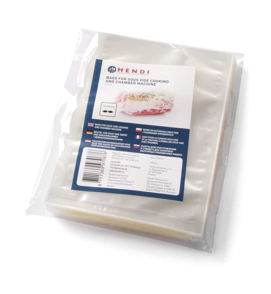 Sous-vide kokeposer for vakuumpakker, HENDI, 100 stk., 200x150mm Storkjøkken 2