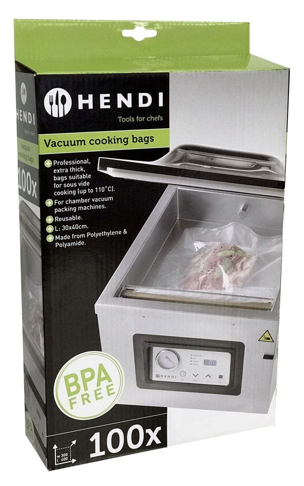 Sous-vide kokeposer for vakuumpakker, HENDI, 100 stk., 400x300mm Storkjøkken 2