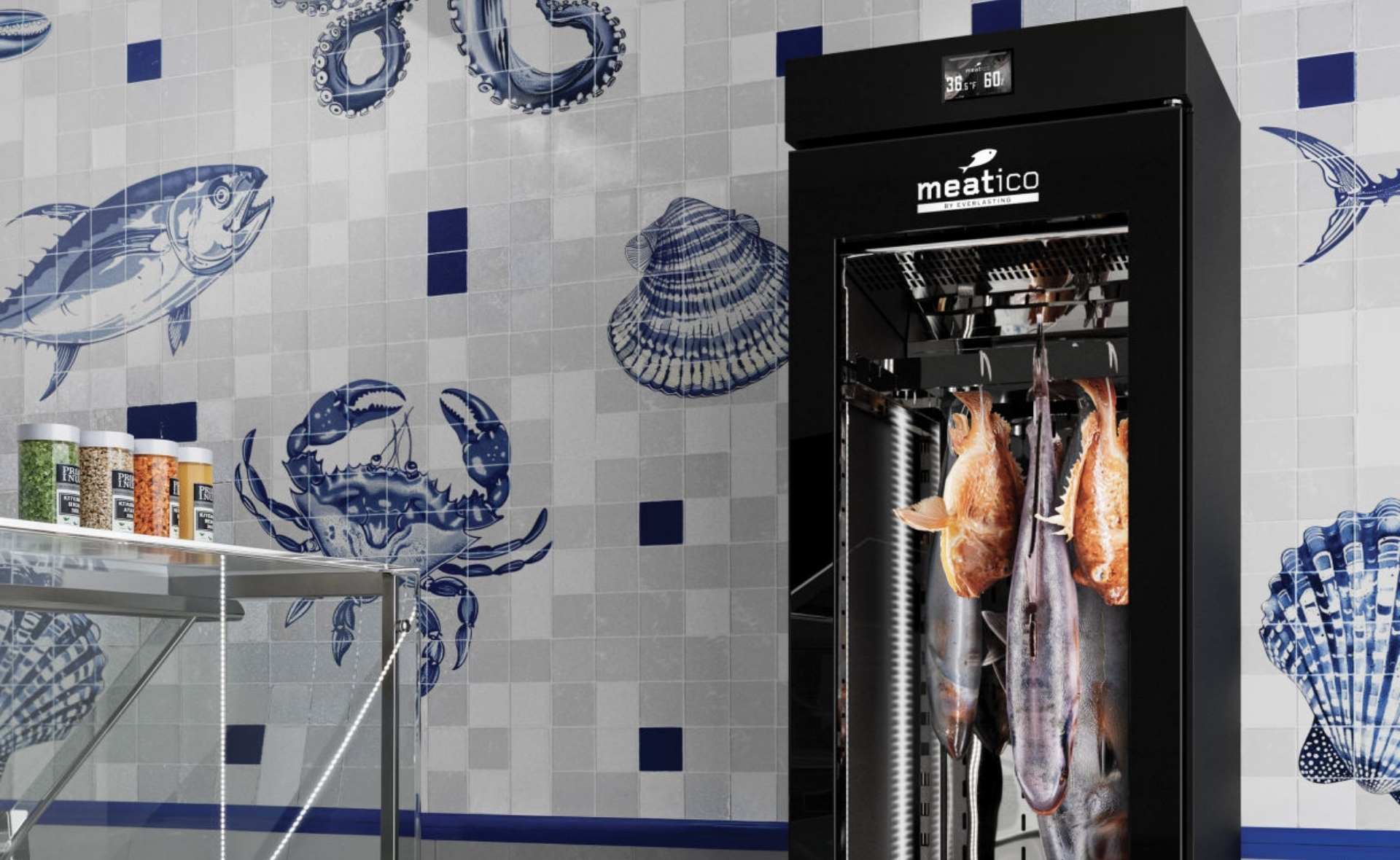 Meatico dry ager mørningsskap modningsskap fisk fiskebutikk