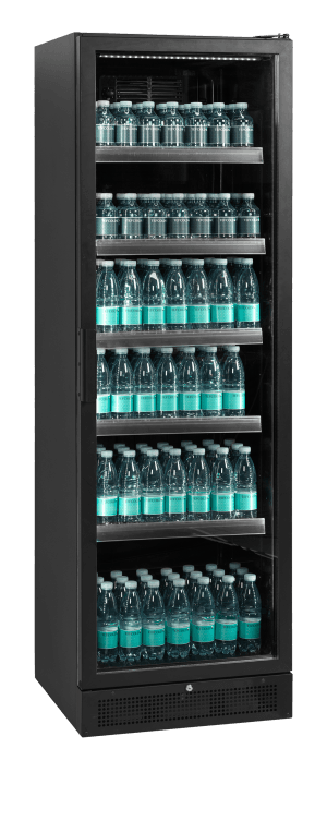 Sort Kjølt eksponeringsskap SCU1425H, Vol: 387 / 347  liter, 230v Dagligvare 2