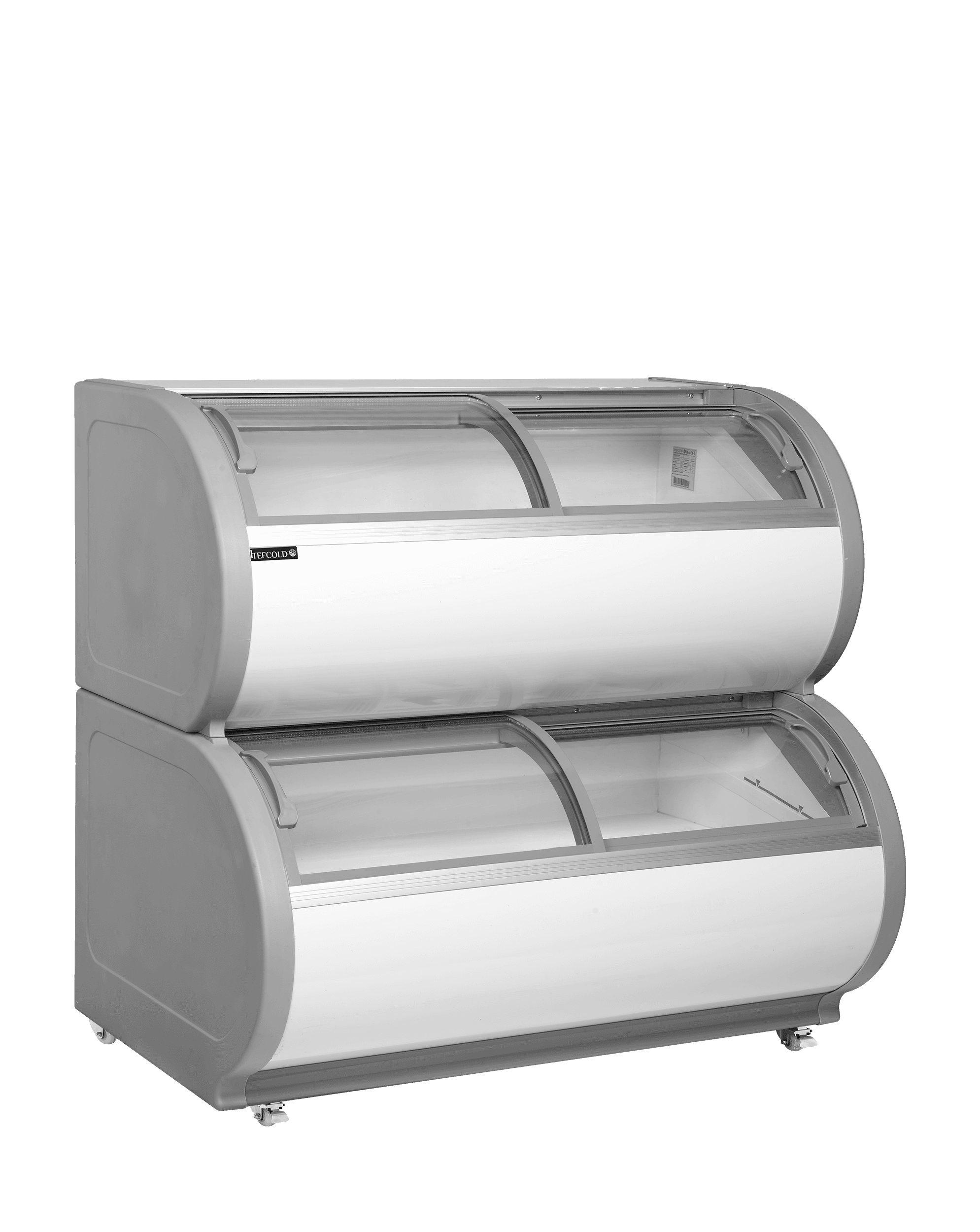 Fryser TD500 med to nivåer, Vol: 450 / 408  liter, 230v Eksponeringsdisker 2