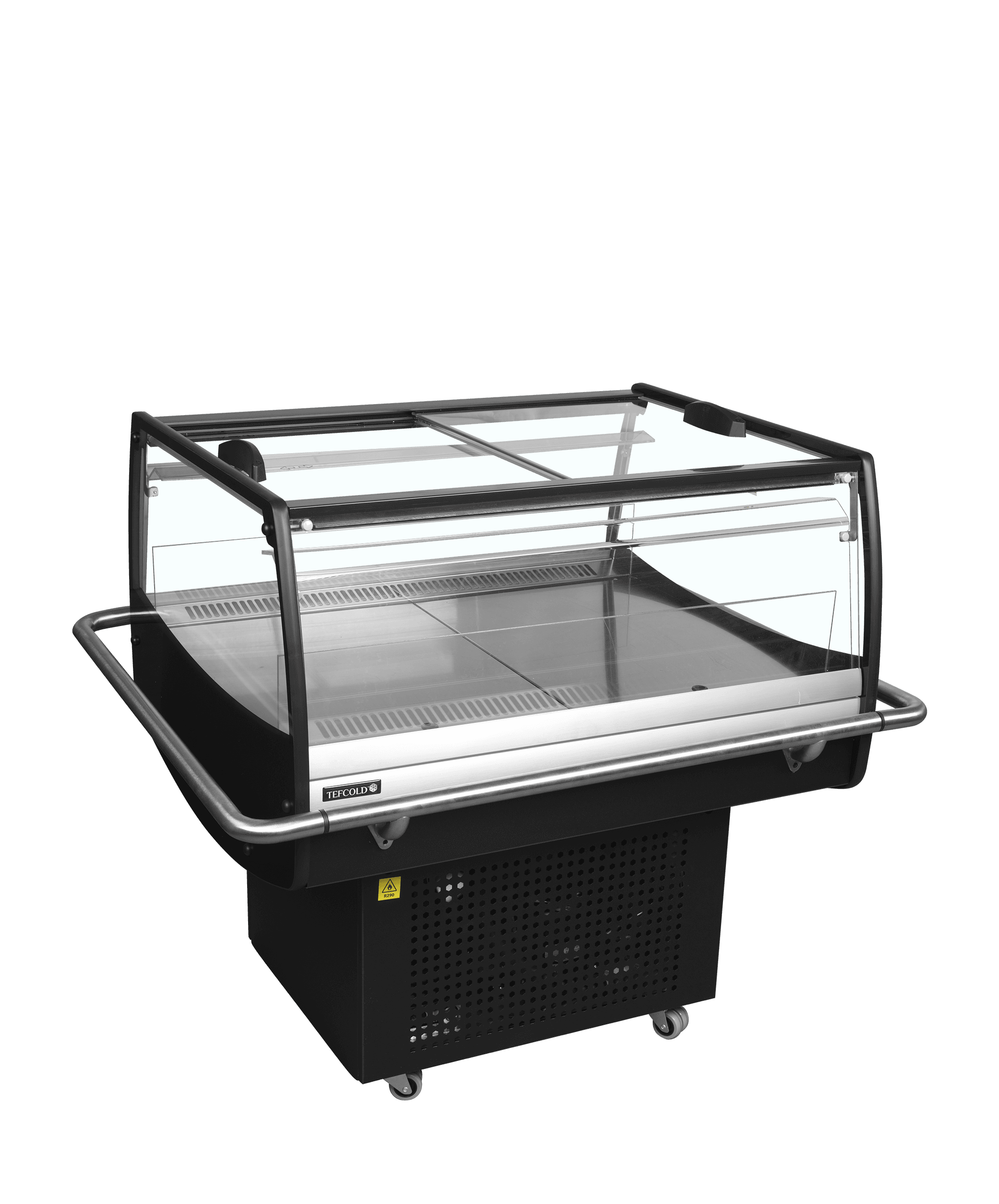 Sort impuls kjøler PDC90SL Akryl Sider 4 Støtfangere, Vol: 153 / 105  liter, 230v Dagligvare 2