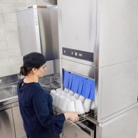 Hetteoppvaskmaskin, green&clean, 400 V,  isolert, automatisk Hettemed ZERO LIME Device & Filter system Storkjøkken 3