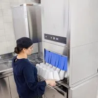 Hetteoppvaskmaskin, green&clean, 400 V, isolert, automatisk Hettemed ZERO LIME Device & Filter system Storkjøkken 3