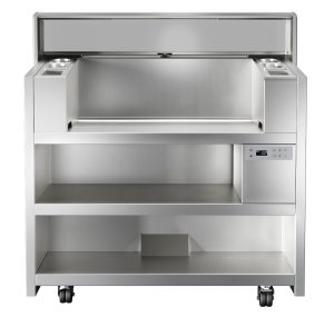 LiberoPro Point, mobilt kjøkken for 2 enheter, ventilert og med 4 stk. 1-fase stikkontakter, 400v LiberoPro Point