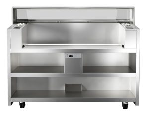 LiberoPro Point, mobilt kjøkken for 3 enheter, ventilert og med 4 stk. 1-fase stikkontakter, 400v LiberoPro Point