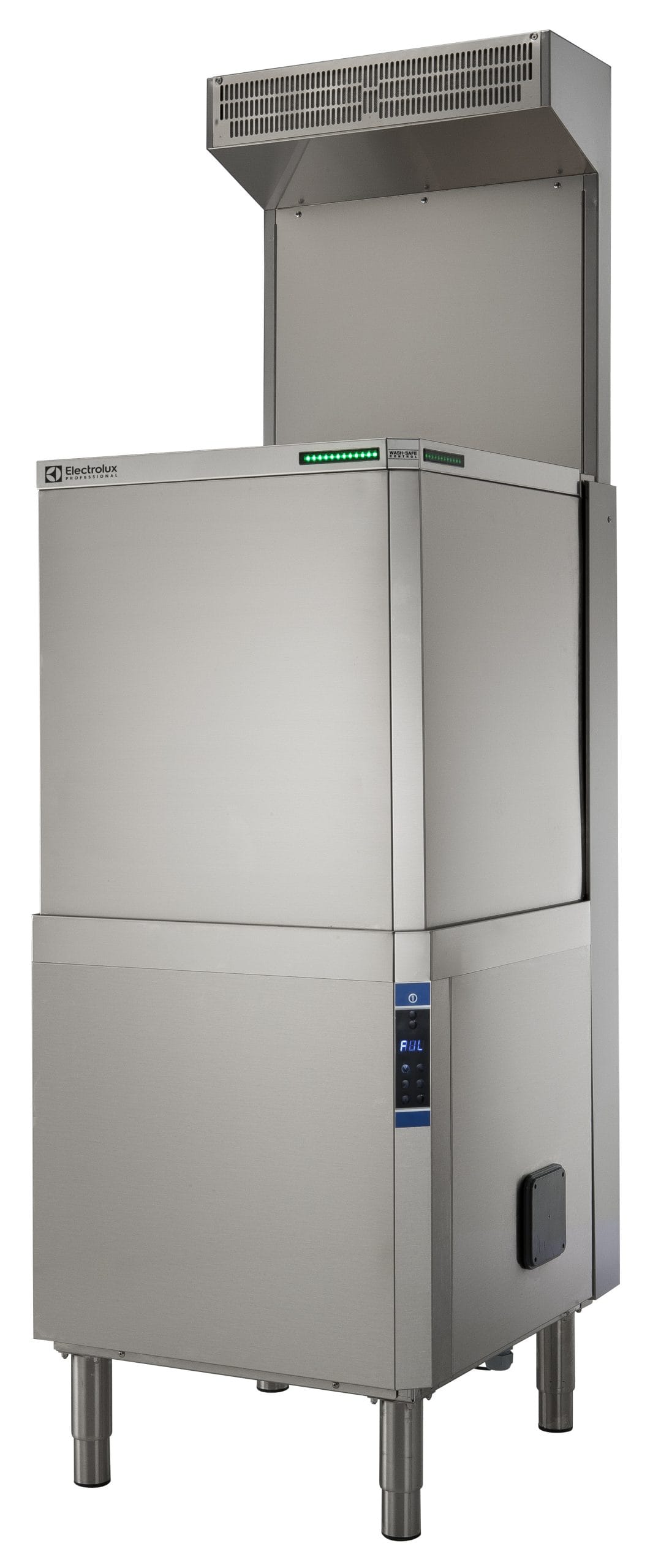 Hetteoppvaskmaskin, green&clean 400 V, isolert, automatisk Hettemed ESD, ZERO LIME Device & Filter system Storkjøkken 1