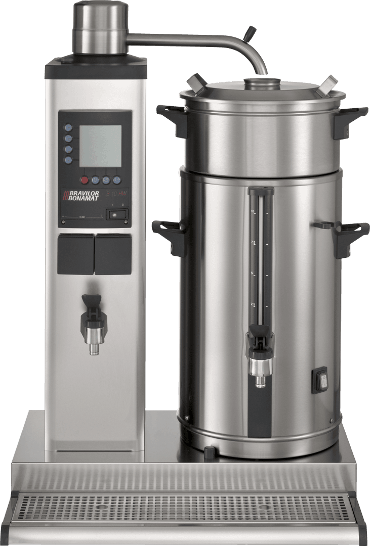 Bravilor Bonamat, B10 HW Venstre, Containertrakter, Kap:10 L,400V 3N~ 50/60Hz 8290W Bar & Kaffe 2