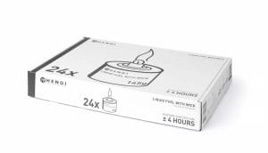 Flytende drivstoff med veke, HENDI, brenner ± 6 timer, 6 stk Chafing dish 2